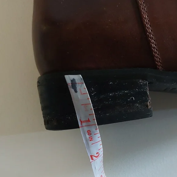 BLONDO Waterproof Wide Calf Brown Leather Riding Boots sz. 7.5 M - Picture 12 of 17